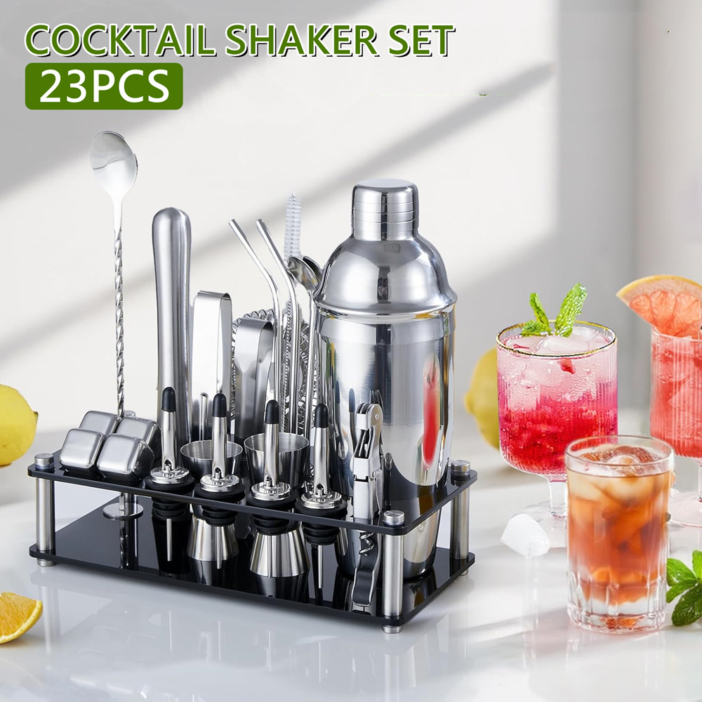 Boston Shaker Set - Boston Cocktail Shaker Set 23-Piece Bartender