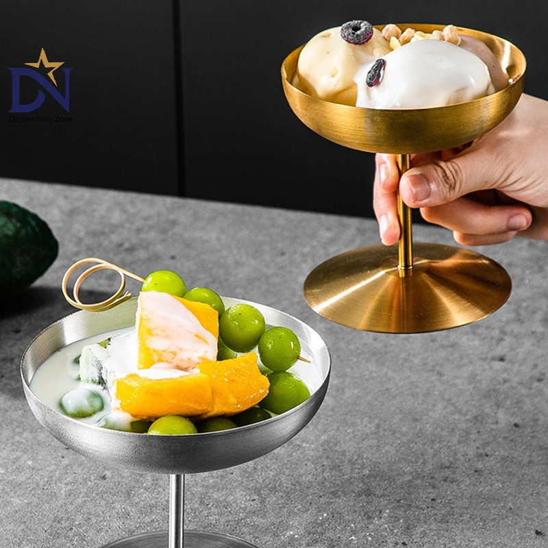 Home Bar Supplies - Stainless Steel Ice Cream Cup Dessert
