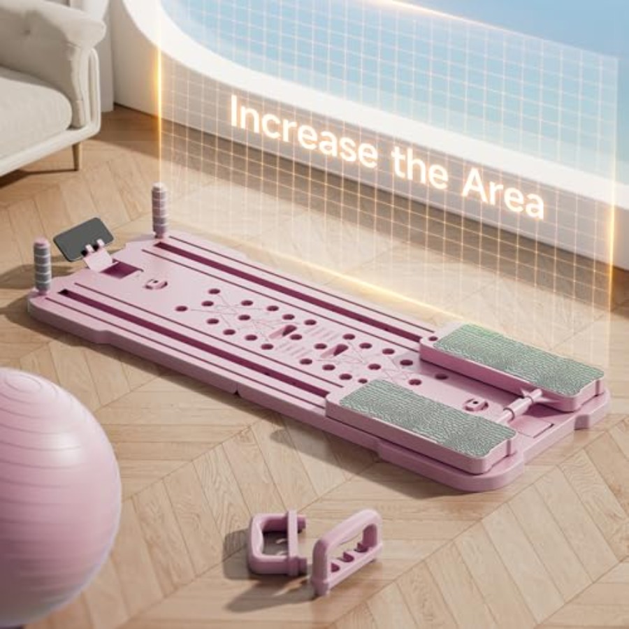 Home Bar Setup Kit - 7-in-1 Foldable Pilates Board Reformer Set