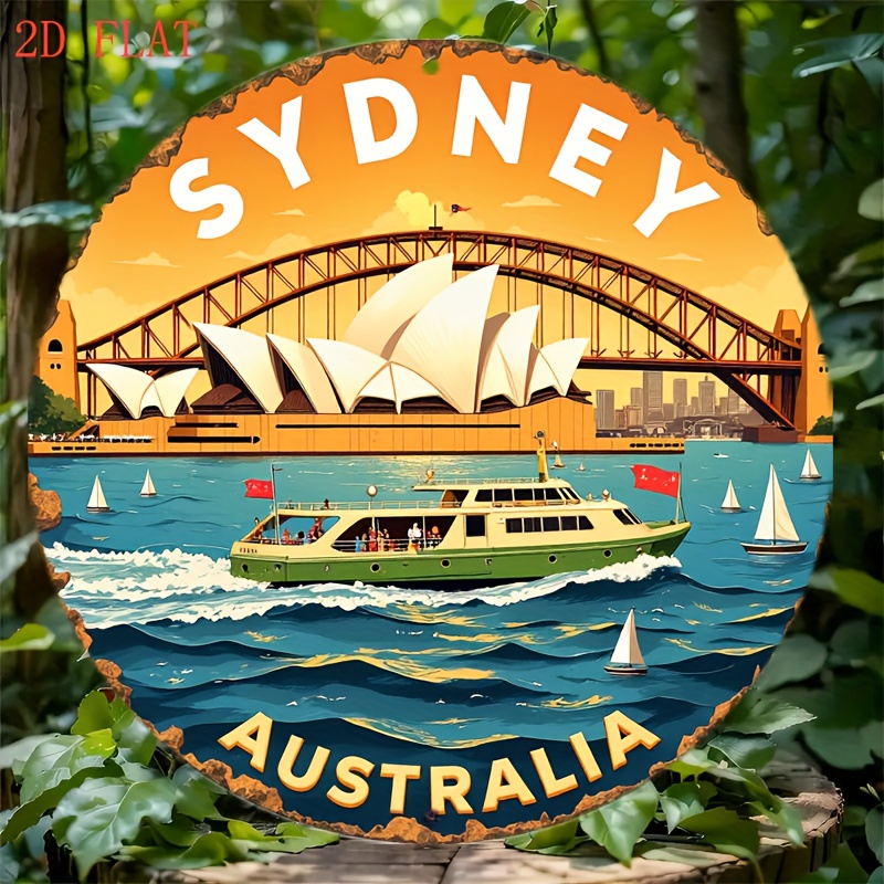 Home Bar Sydney - 2D Metal Sign Sydney Australia Opera