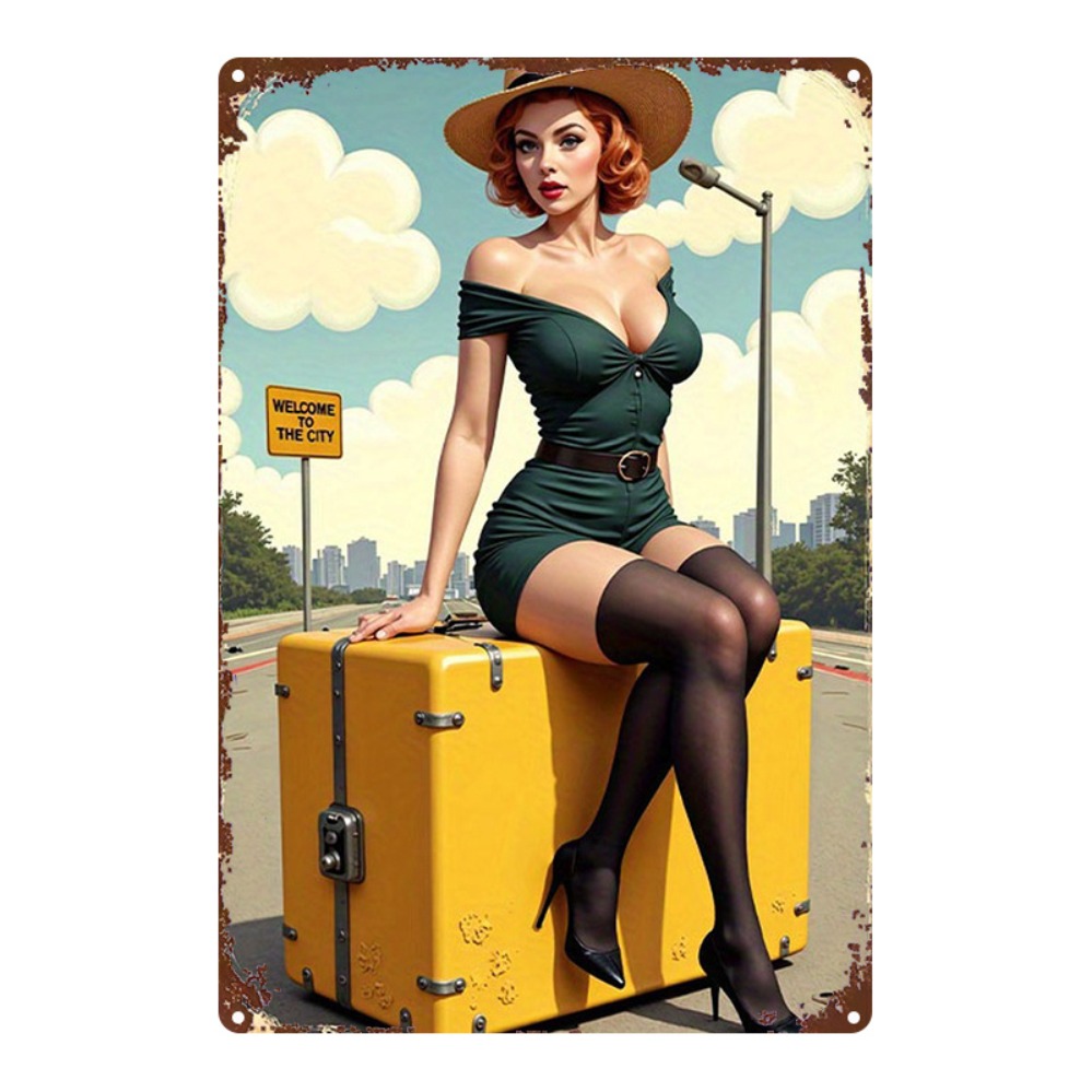 Vintage Beauty with Suitcase M – обзор и цена Home Bar Cafe