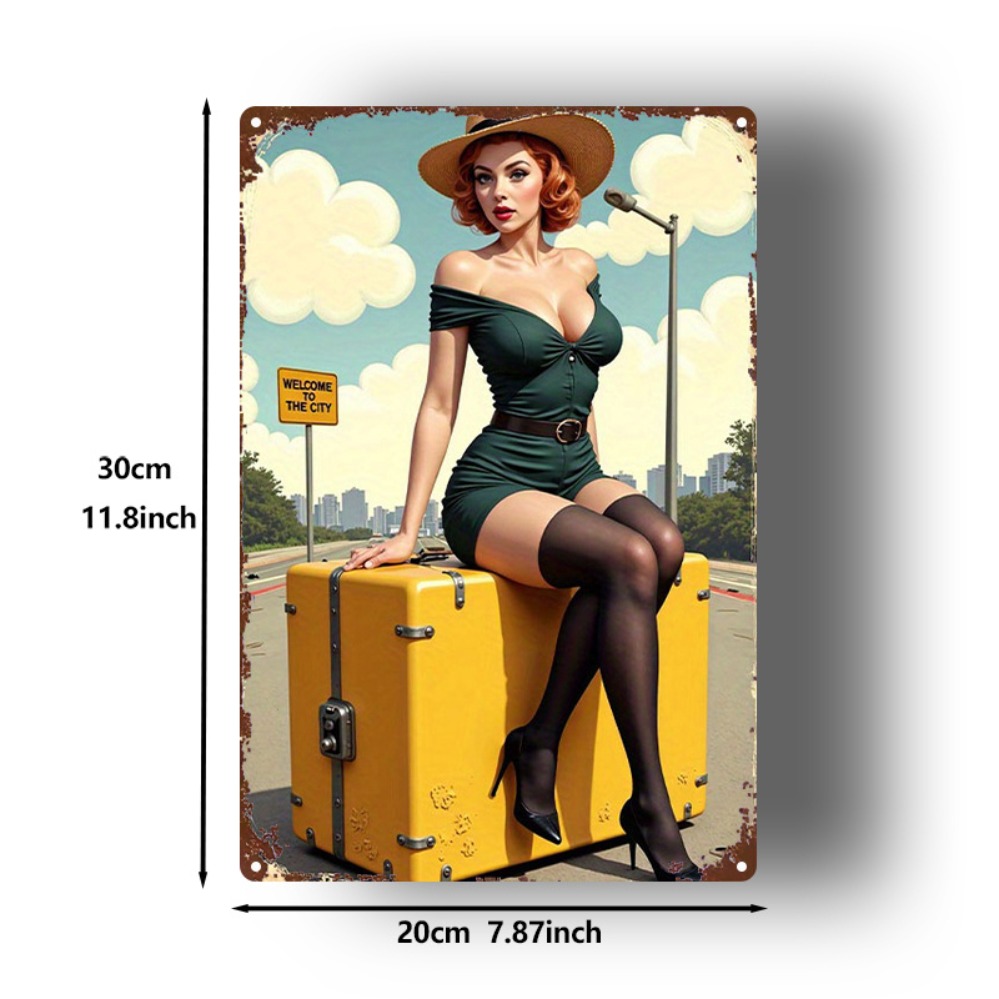 Vintage Beauty with Suitcase M – обзор и цена Home Bar Cafe