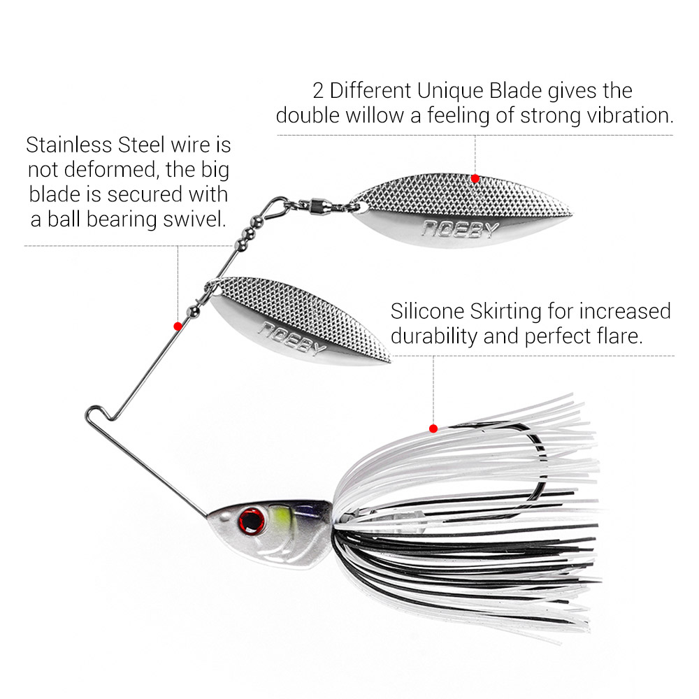 Noeby Spinnerbait 10.5g 14g 21 – обзор и цена Jigger Double Sided