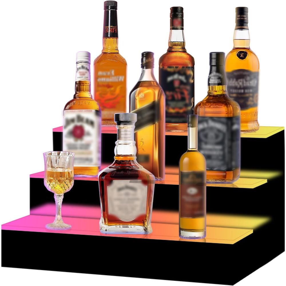 16 Inch 3 Step LED Lighted Liq – обзор и цена Home Bar Shelf