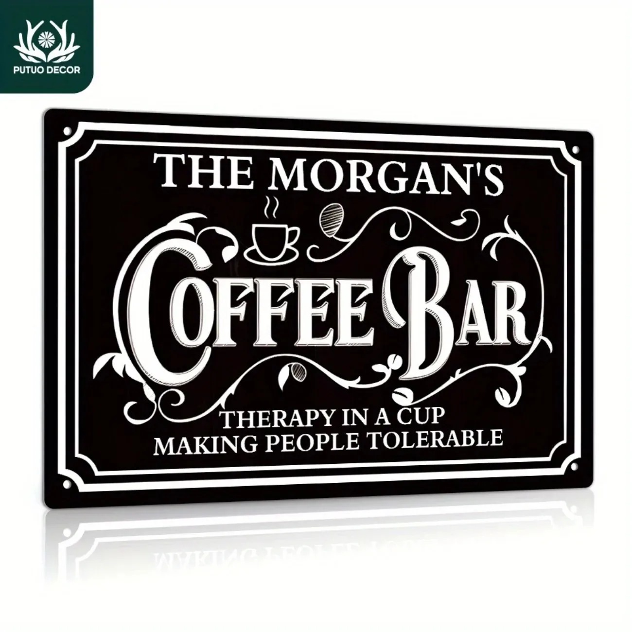 1PC Custom Text The Morgan's C – обзор и цена Home Bar And Coffee