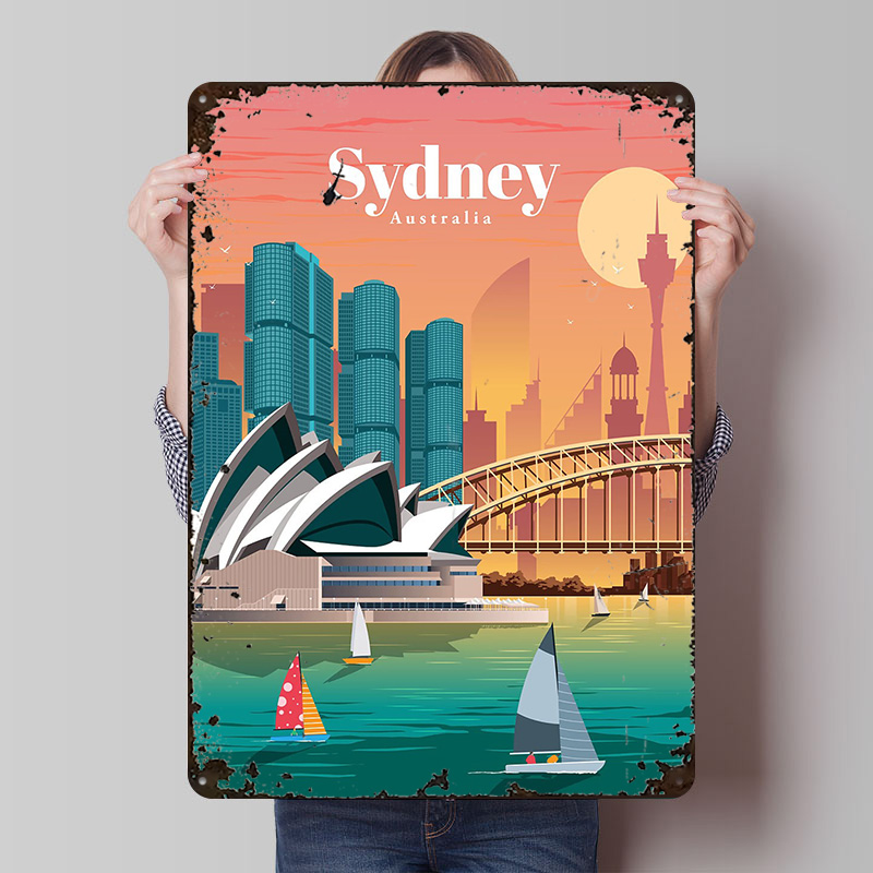 Sydney Poster Wall Art Retro V – обзор и цена Home Bar Sydney