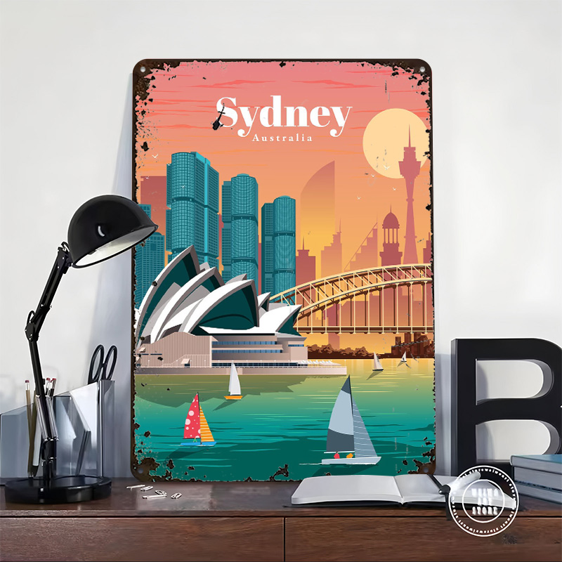 Sydney Poster Wall Art Retro V – обзор и цена Home Bar Sydney