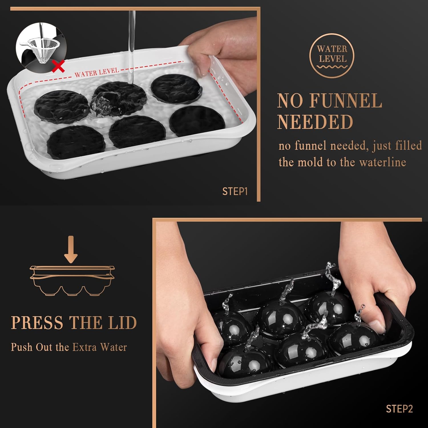 2.2 Inch Round Ice Cube Mold w – обзор и цена Ice Mold Sphere