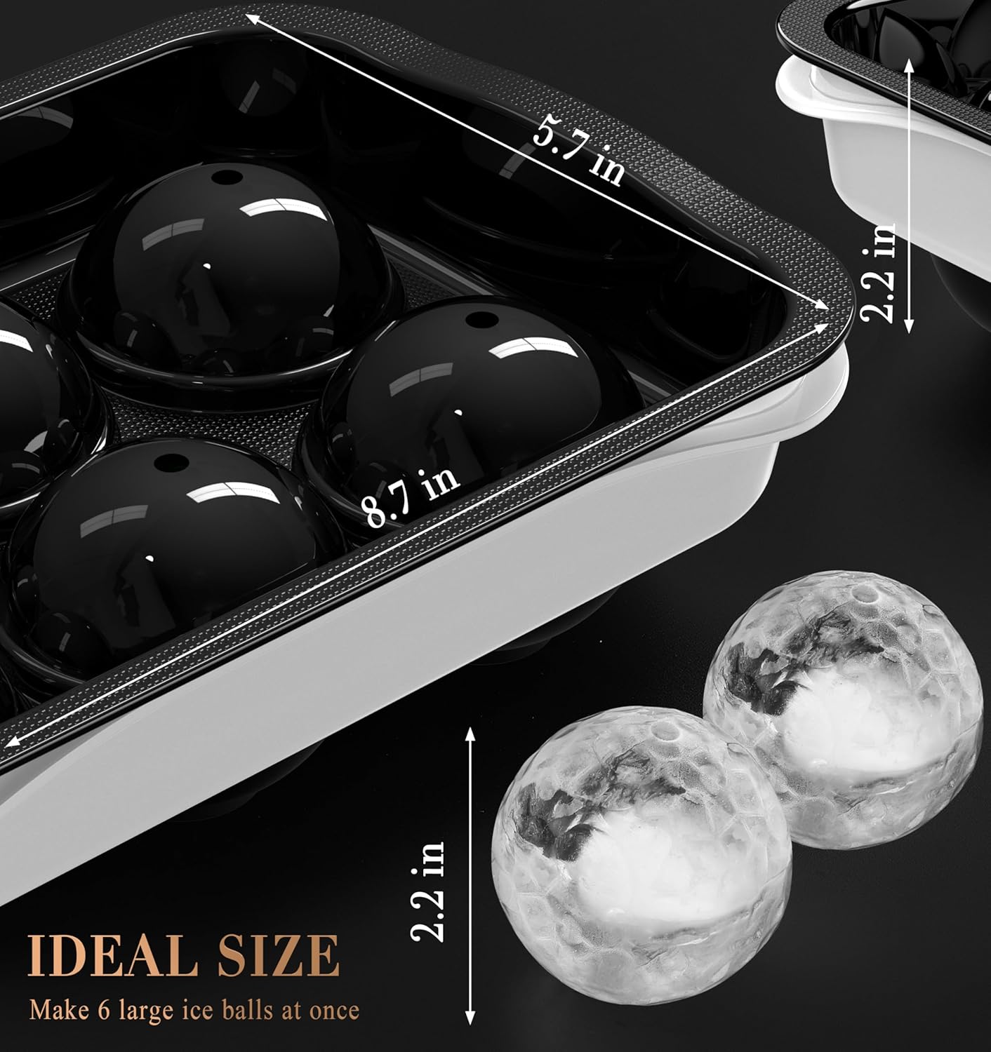 2.2 Inch Round Ice Cube Mold w – обзор и цена Ice Mold Sphere