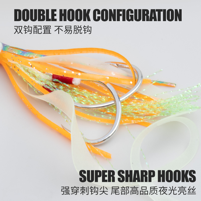 TEASER 10PCS/BAG Bionic Squid  – обзор и цена Jigger Double Sided