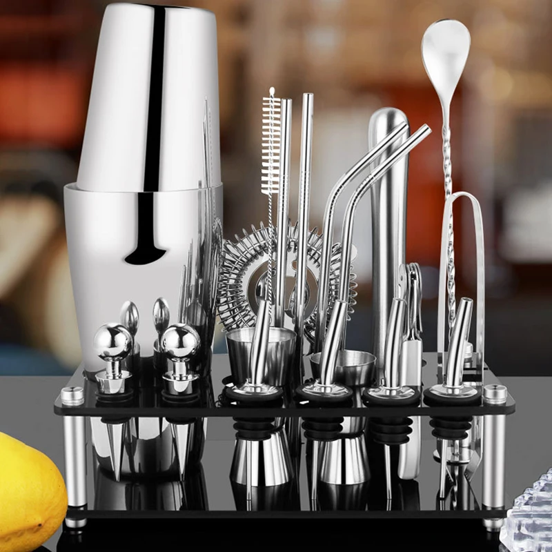 550/750ML Cocktail Shaker Bar  – обзор и цена Boston Shaker Set