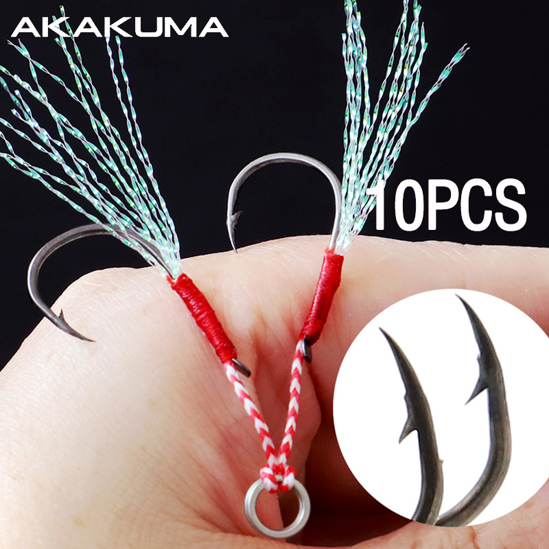 10Pcs Fishing Hooks Single Hoo – обзор и цена Jigger Double Sided
