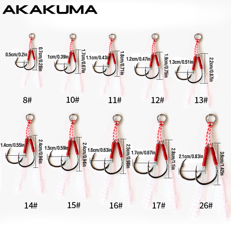 10Pcs Fishing Hooks Single Hoo – обзор и цена Jigger Double Sided