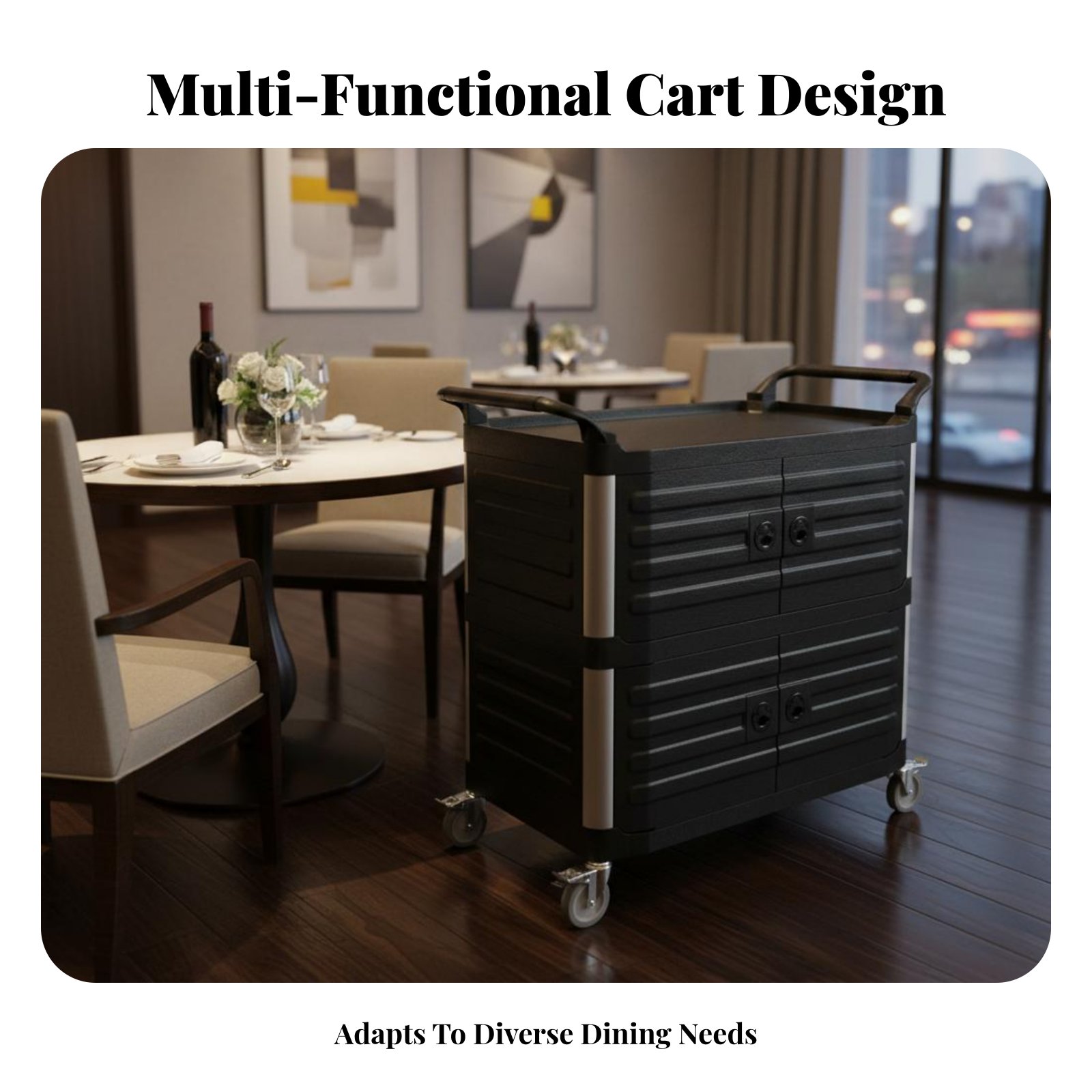 3-Tier utility Cart with caste – обзор и цена Home Bar Shelf