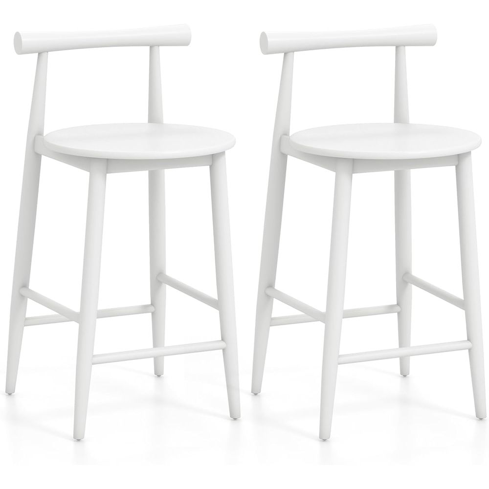 Set of 2 White Wooden Bar Chai – обзор и цена Home Bar And Counter