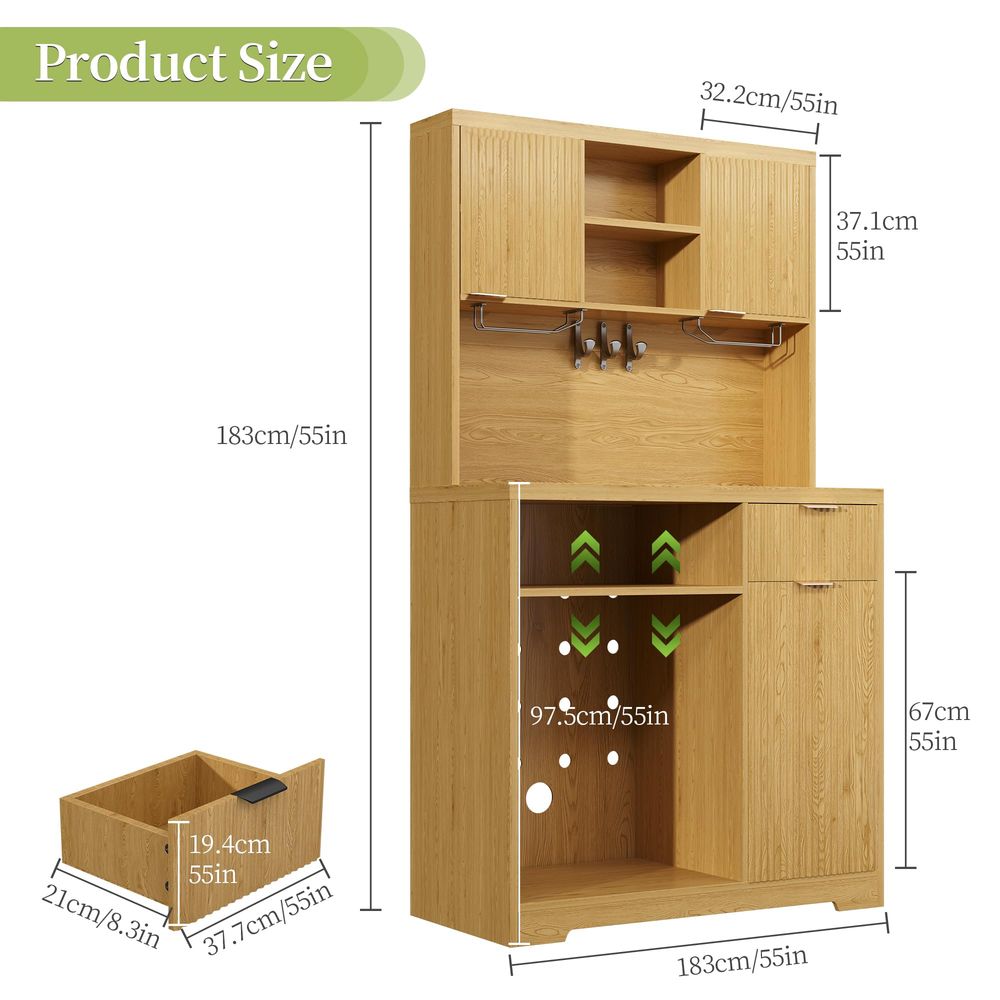 Coffee Bar Cabinet with Mini F – обзор и цена Home Bar And Fridge