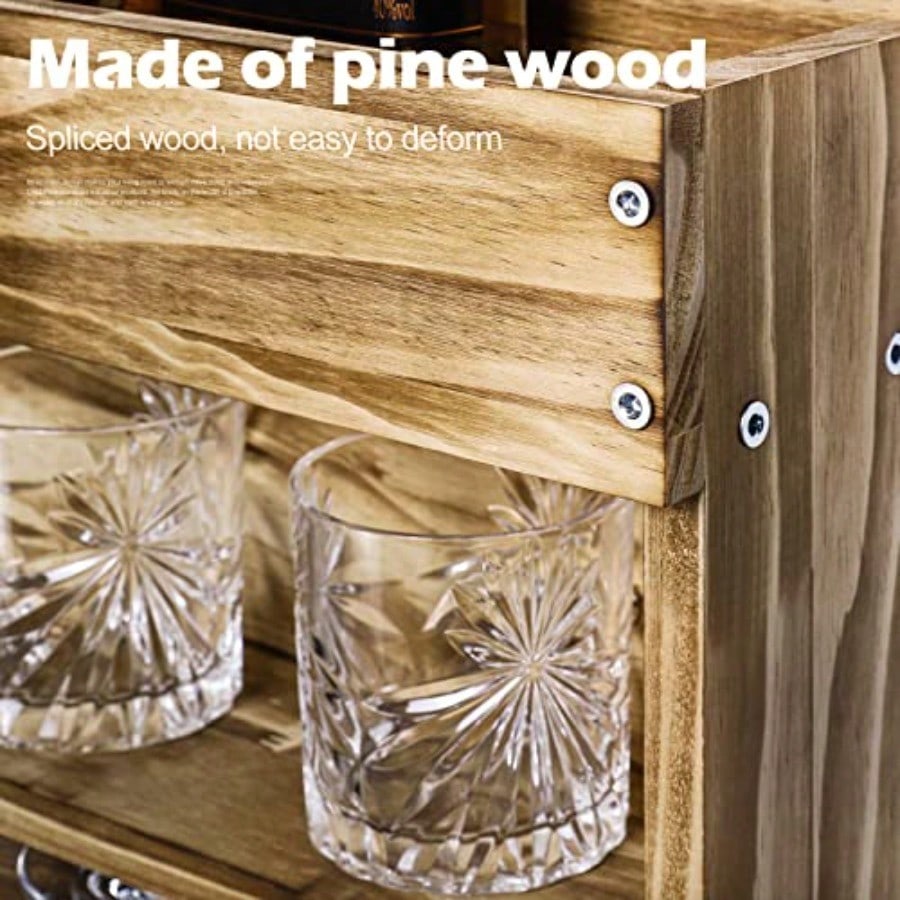 Wine Rack Wall Mounted WoodAlc – обзор и цена Home Bar Shelf
