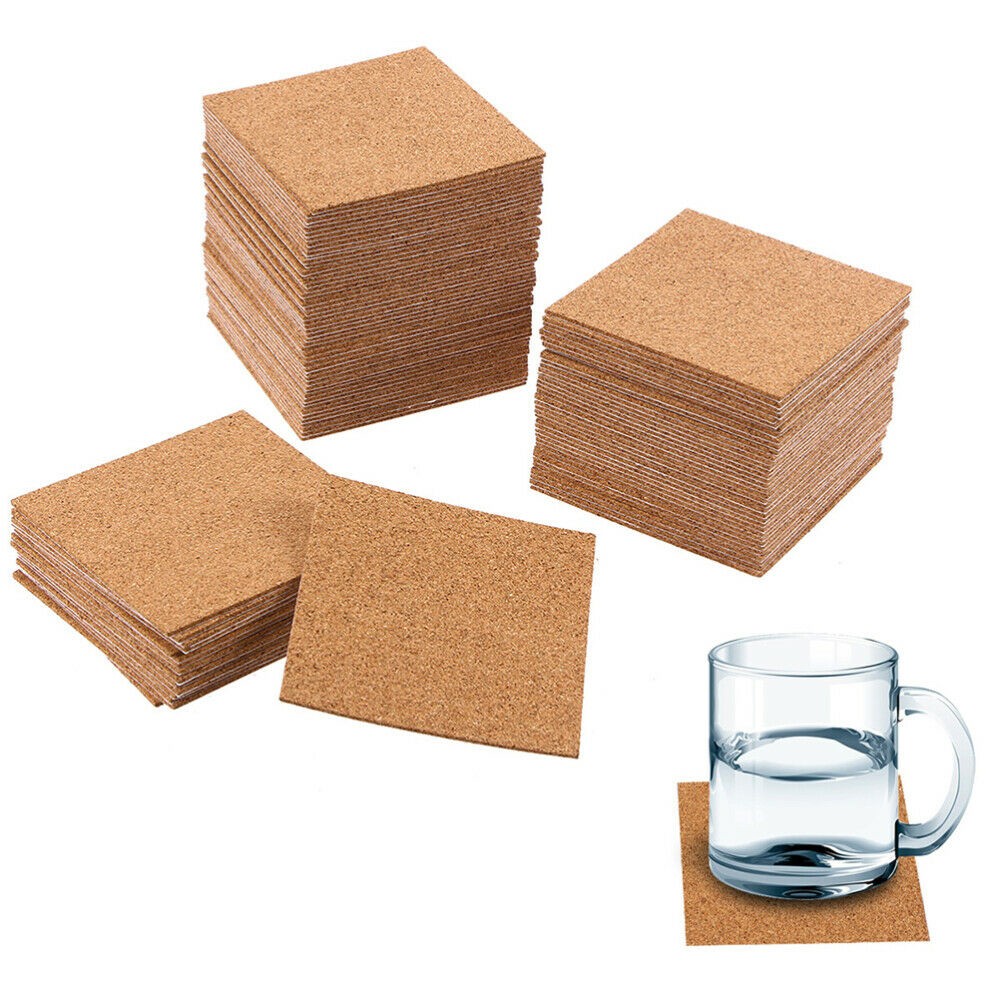 10Pcs Cork Coasters Square Cor – обзор и цена Home Bar Supplies