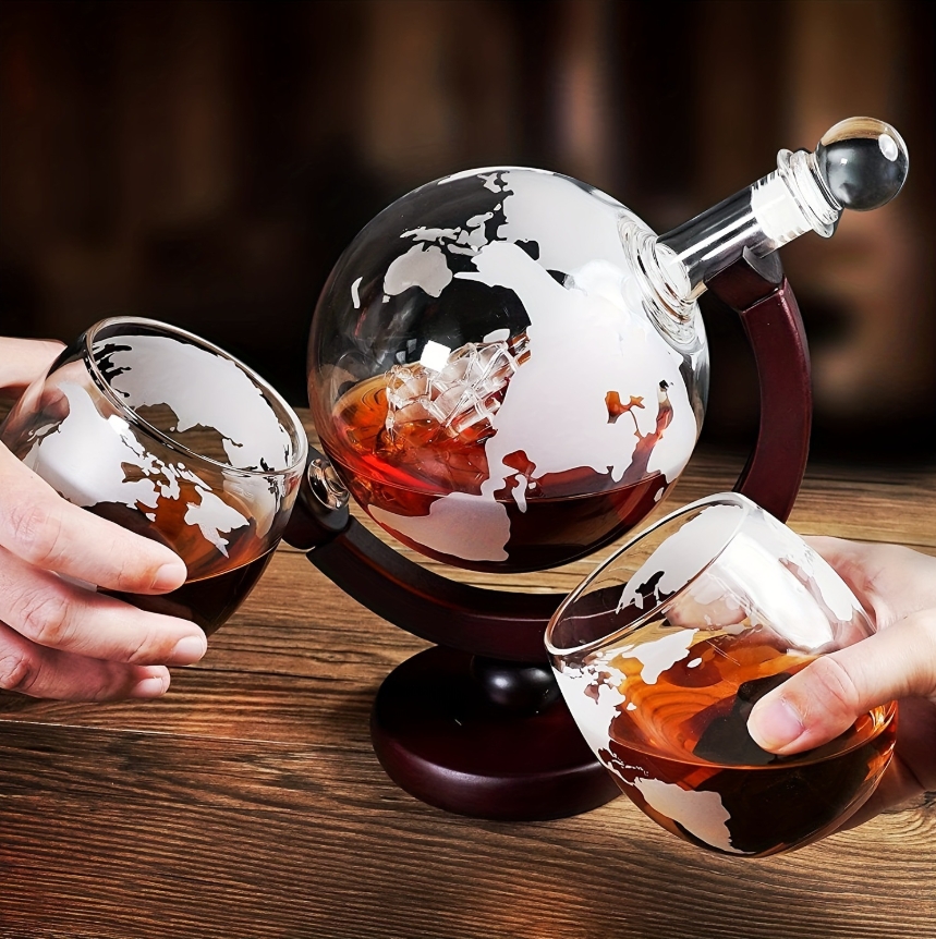 Globe Shaped Whiskey Decanter  – обзор и цена Bitters Bottle Set