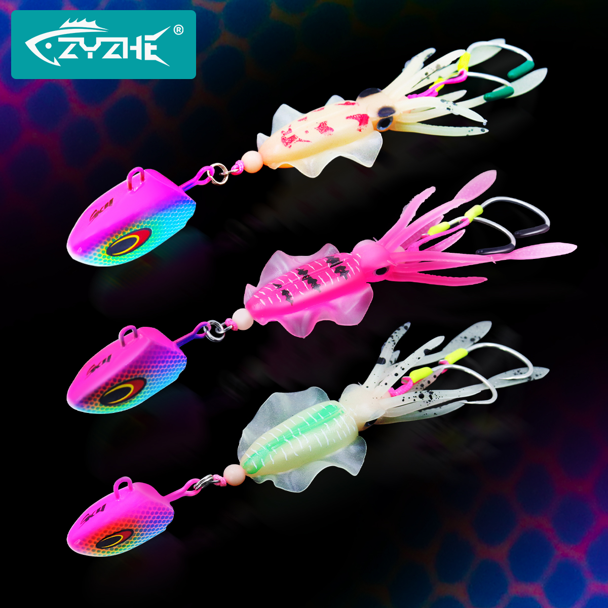 ZYZHE JIG Head Squid Bait With – обзор и цена Jigger Double Sided