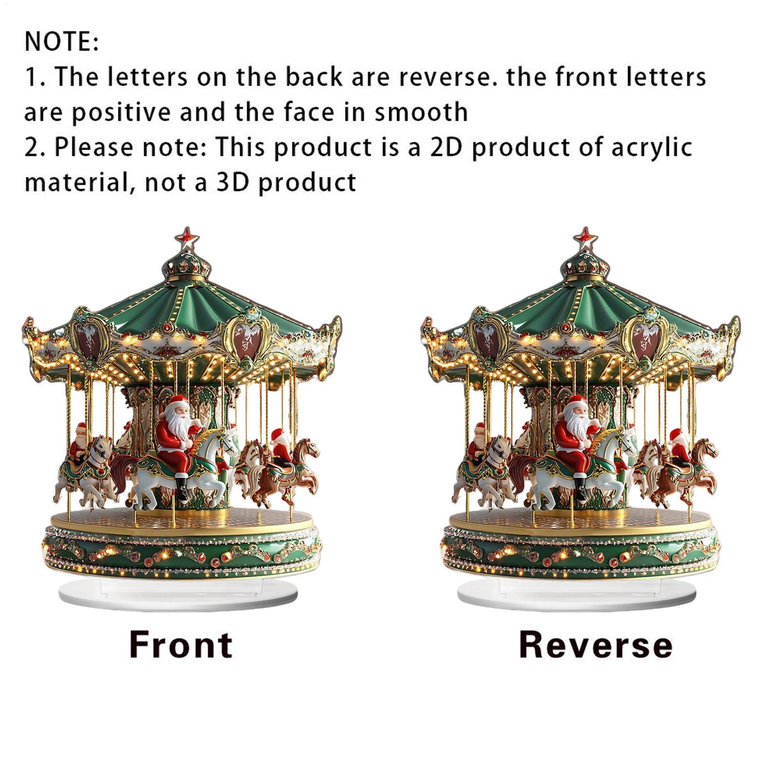 Christmas Carousel Acrylic 2D  – обзор и цена Home Bar Shelves