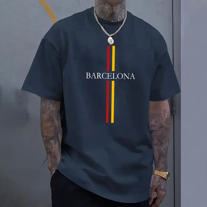 Barcelona Men's Cotton T-shirt – обзор и цена Home Barcelona