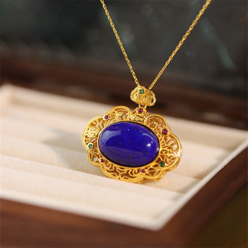 Classical lapis lazuli necklac – обзор и цена Bar Cart Gold