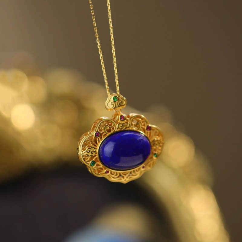 Classical lapis lazuli necklac – обзор и цена Bar Cart Gold