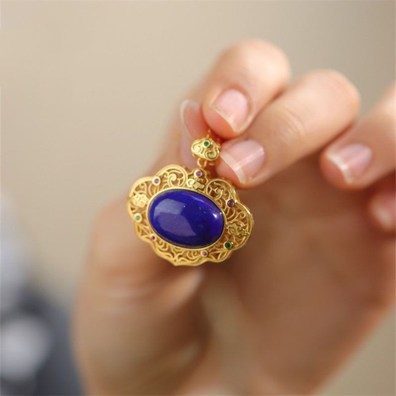 Classical lapis lazuli necklac – обзор и цена Bar Cart Gold