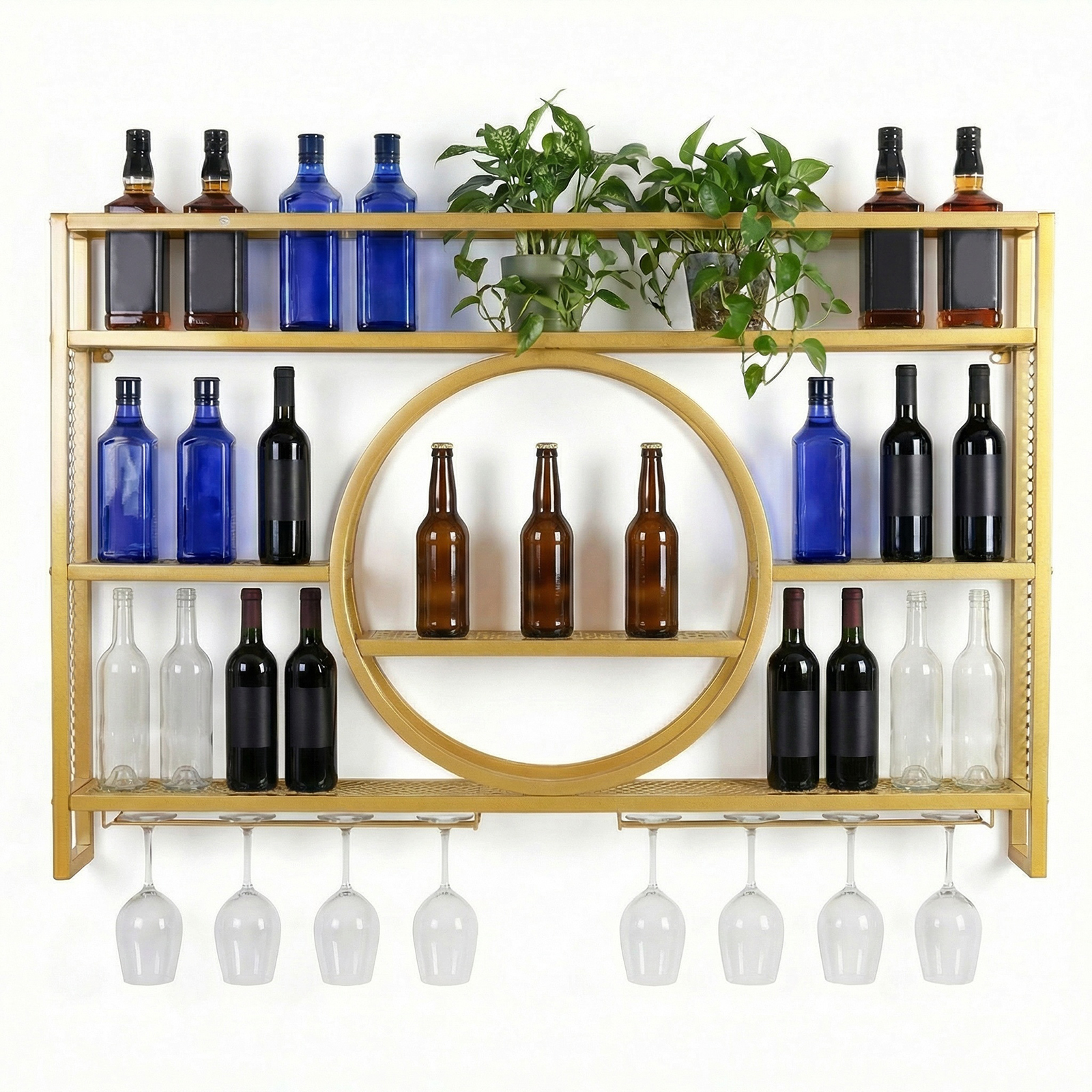 Wine Glass Rack Floating Bar S – обзор и цена Home Bar Shelf