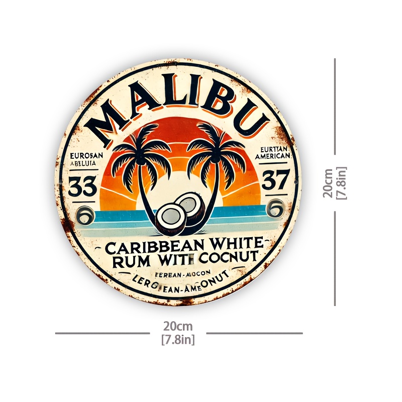 Vintage Malibu Rum Coconut Alu – обзор и цена Home Bar Accessories