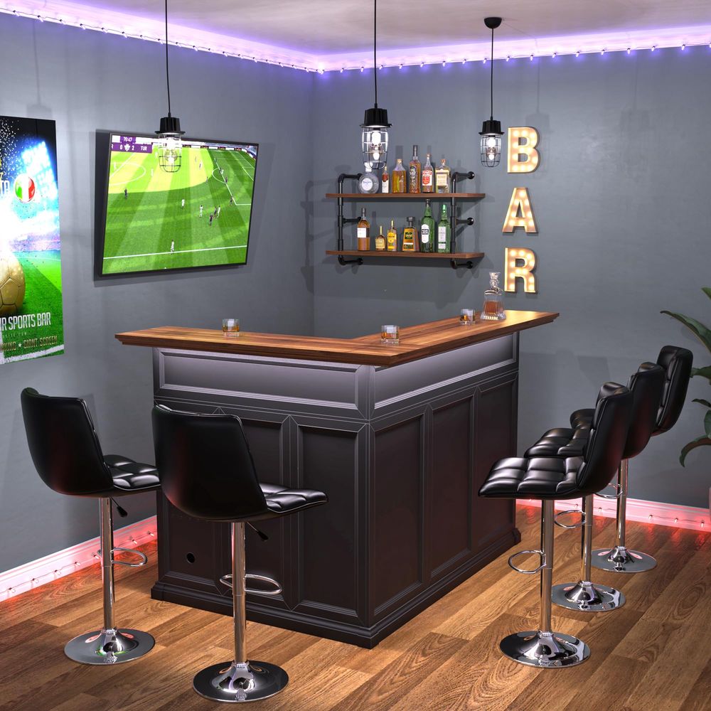 L Shaped Home Bar Cabinet with – обзор и цена Home Bar And Fridge