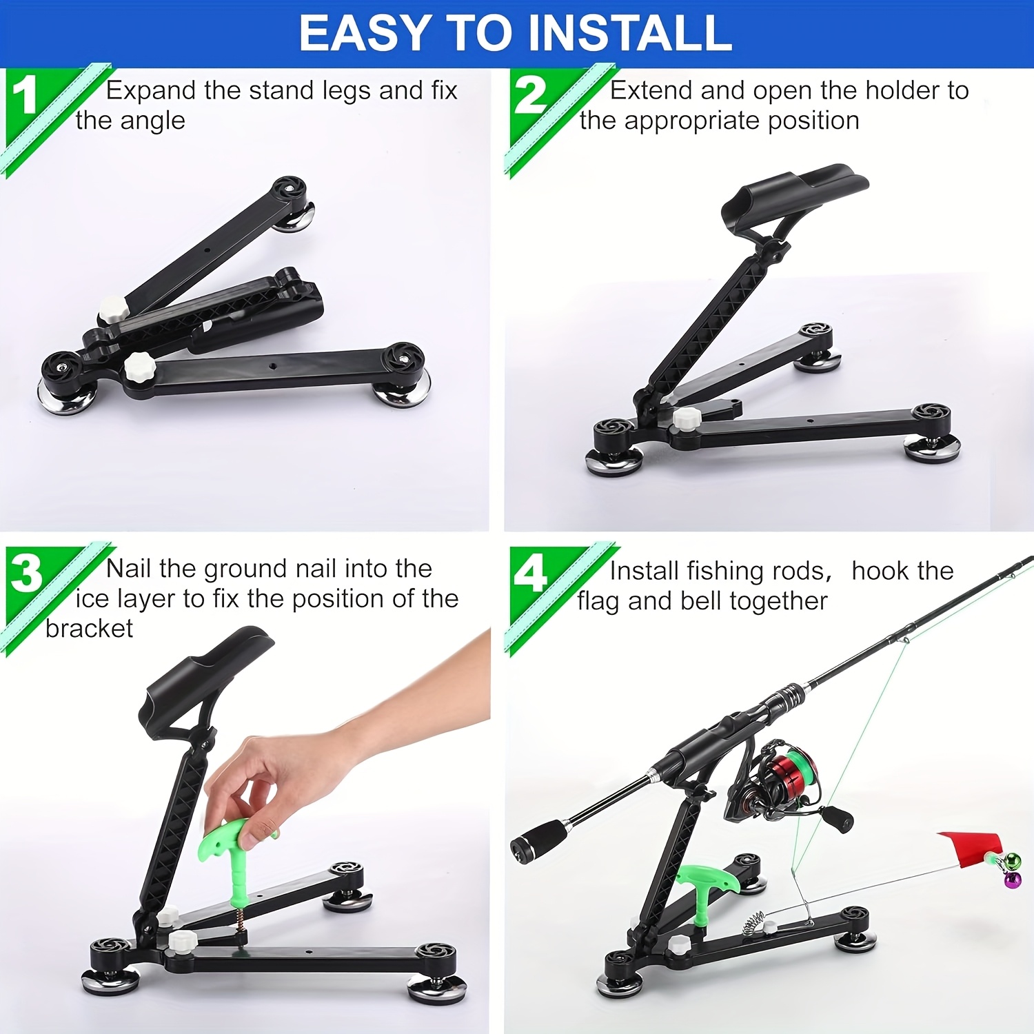 Foldable Ice Fishing Rod Holde – обзор и цена Ice Pick Pick