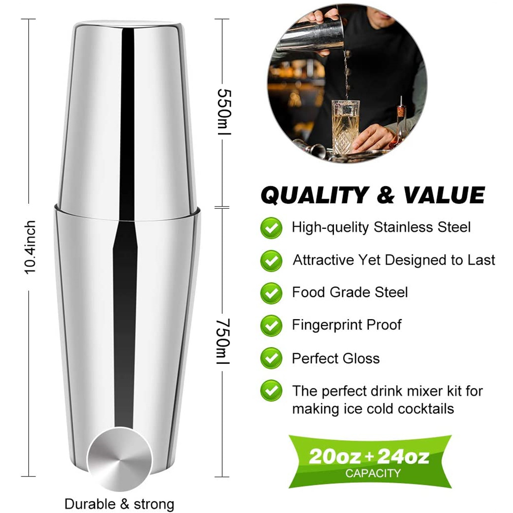 Boston Cocktail Shaker Set 23- – обзор и цена Boston Shaker Set