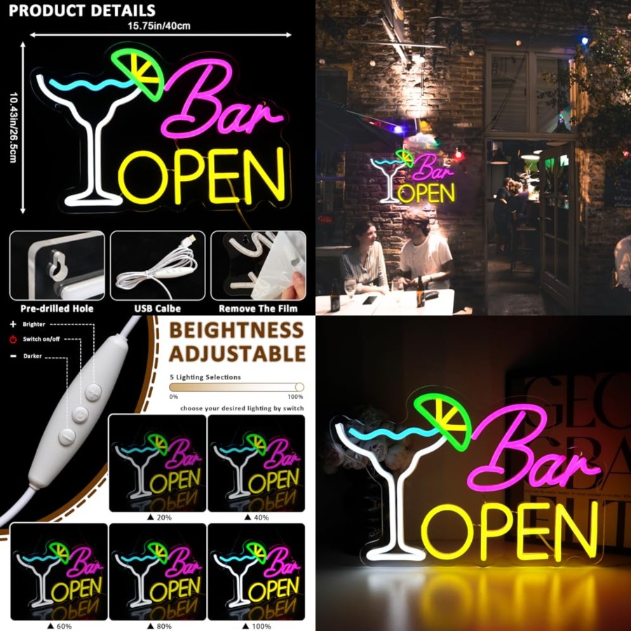 Sign for Business, Neon Open S – обзор и цена Home Bar And Coffee