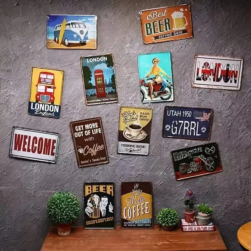 Vintage Bar Metal Signs Bathro – обзор и цена Home Bar Accessories
