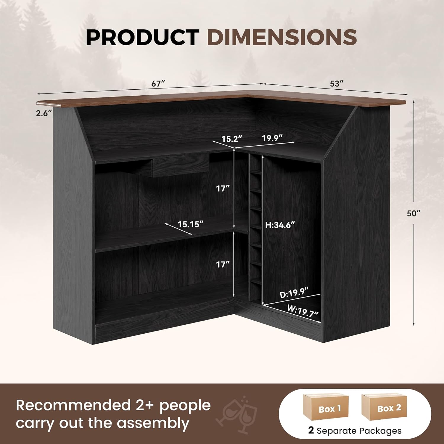 L Shaped Home Bar Unit With Fr – обзор и цена Home Bar And Fridge