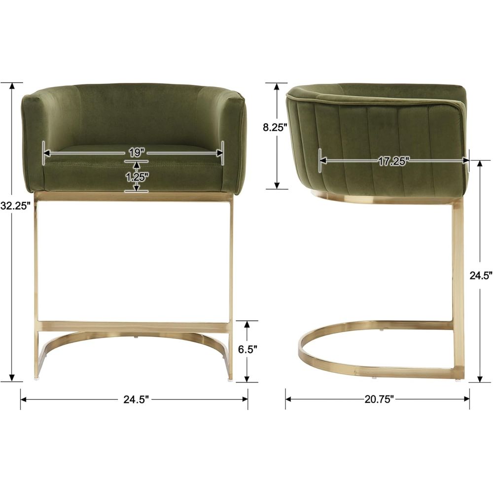 24 Velvet Upholstered Counter  – обзор и цена Home Bar And Counter