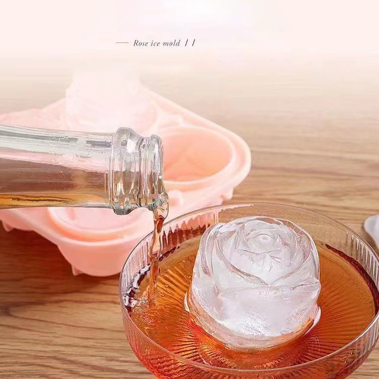 3D Rose Ice Molds 4 Holes Ice  – обзор и цена Ice Mold Sphere