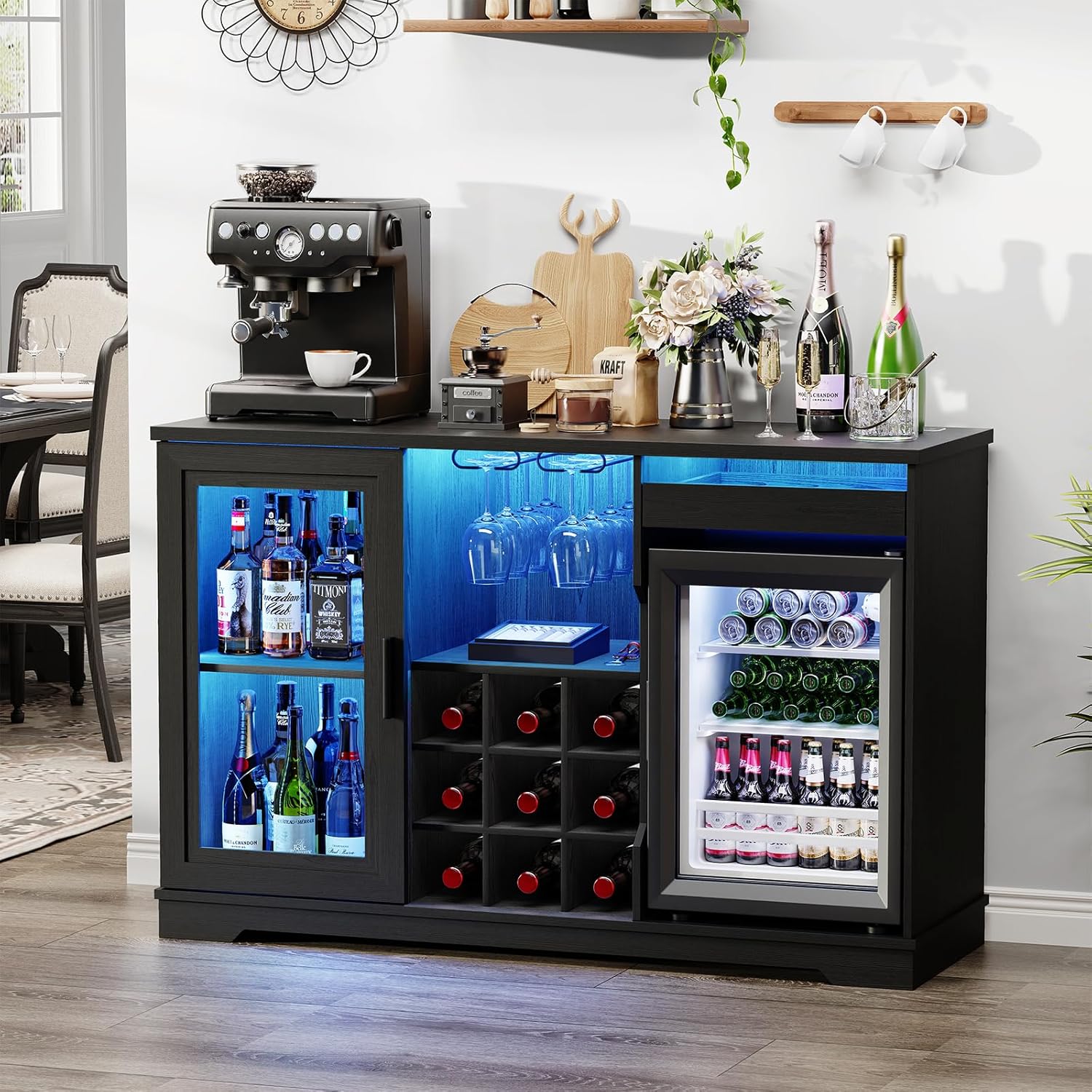 Coffee Bar Cabinet with Fridge – обзор и цена Home Bar And Fridge