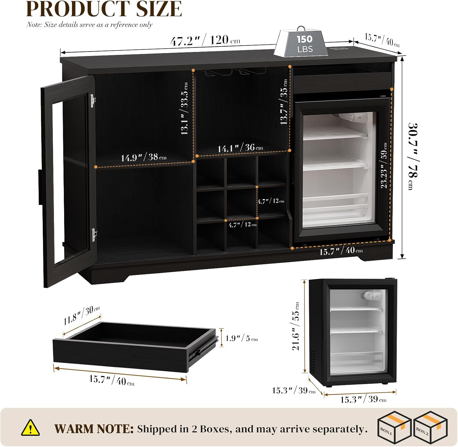 Coffee Bar Cabinet with Fridge – обзор и цена Home Bar And Fridge
