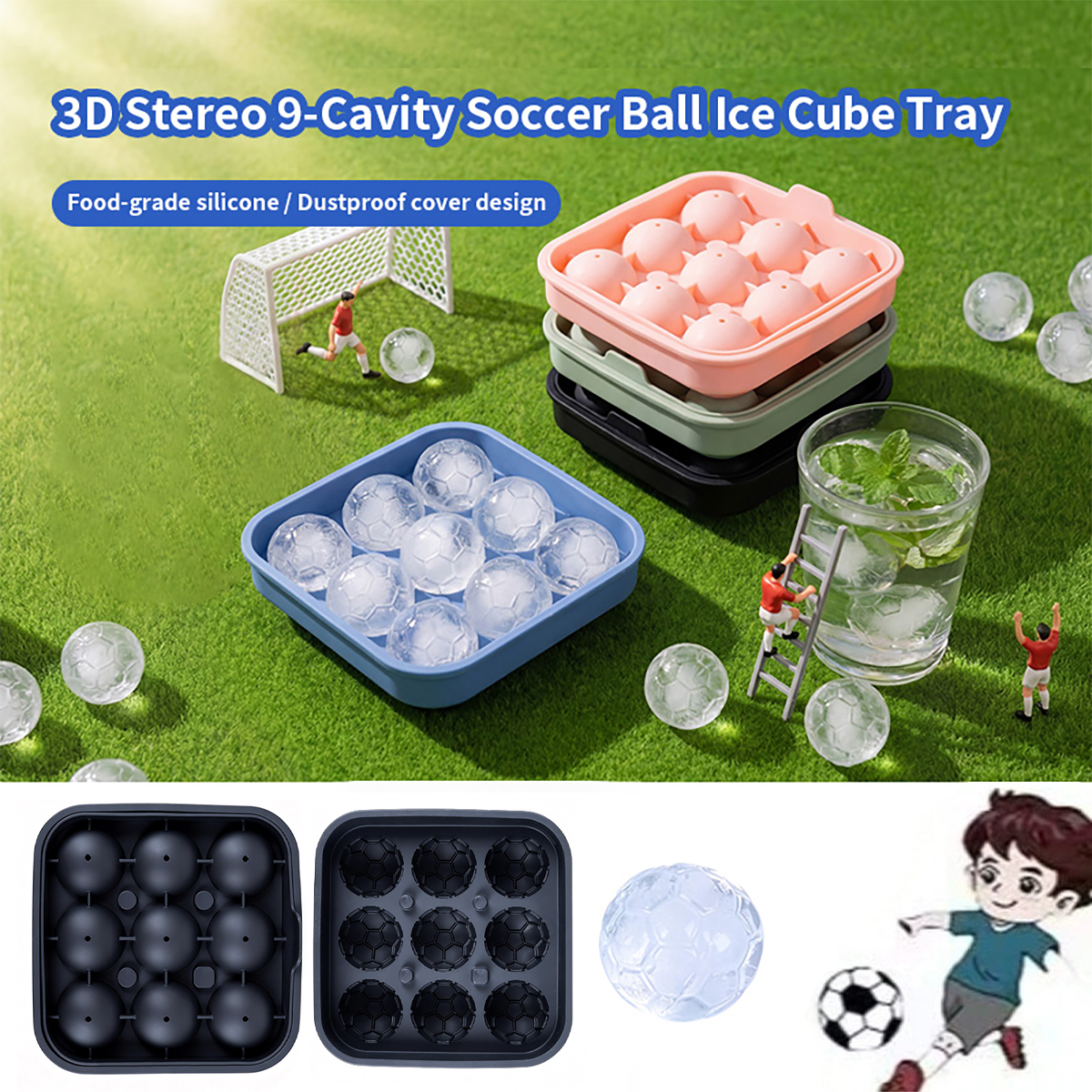 1Pcs Football-Themed Silicone  – обзор и цена Ice Mold Sphere
