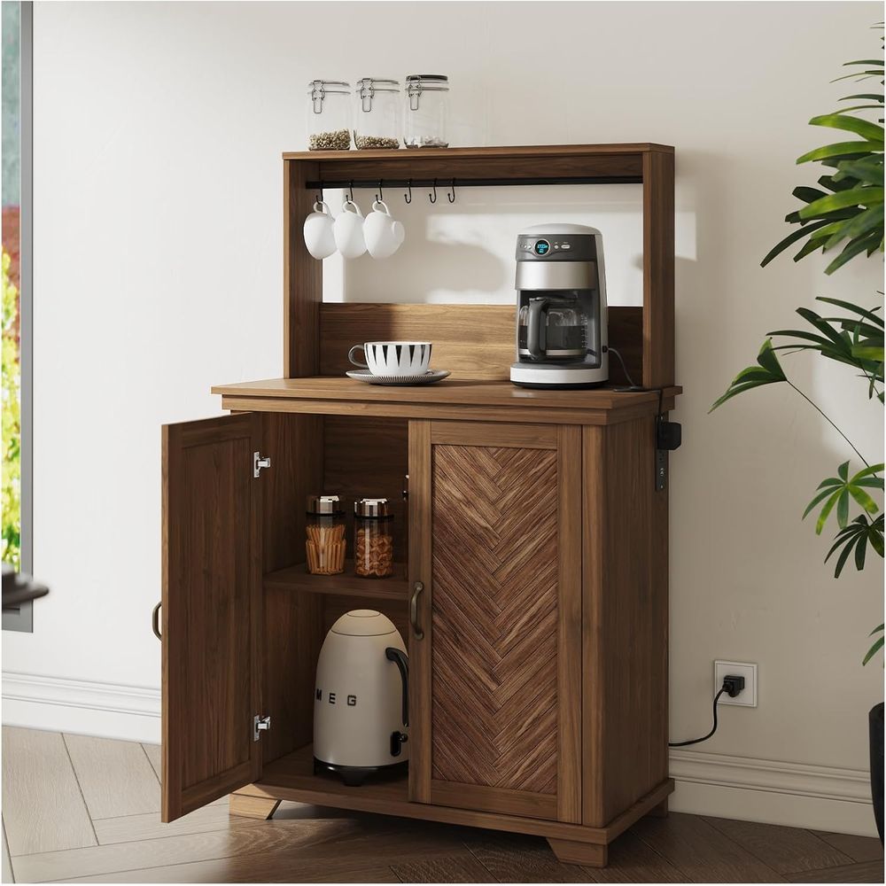 Coffee Bar Cabinet with Storag – обзор и цена Home Bar Shelves