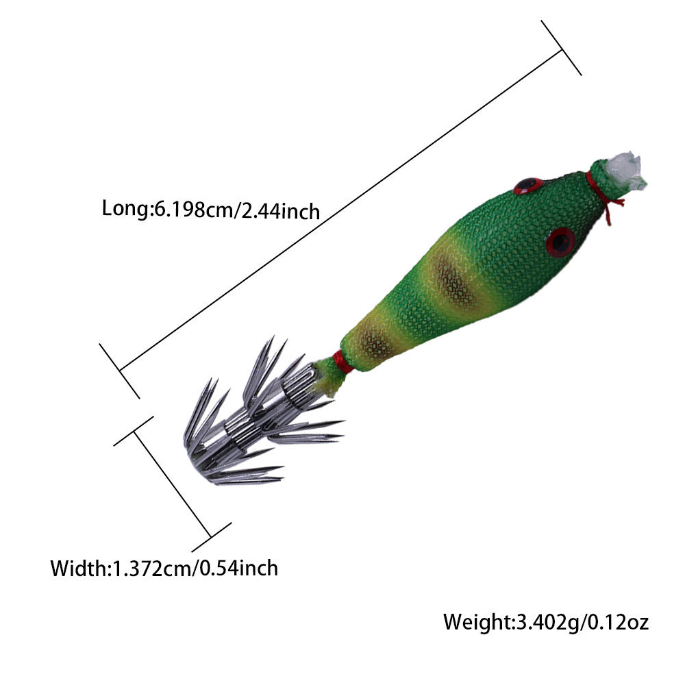 5 Pcs Squid Soft Baits, Lumino – обзор и цена Jigger Double Sided