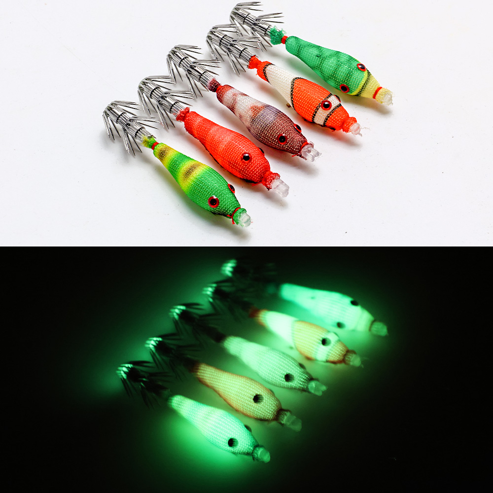 5 Pcs Squid Soft Baits, Lumino – обзор и цена Jigger Double Sided