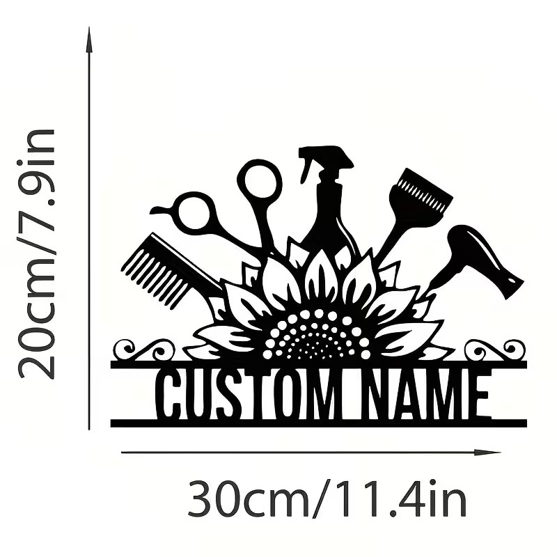 Custom Hair Stylist metal Name – обзор и цена Home Barber
