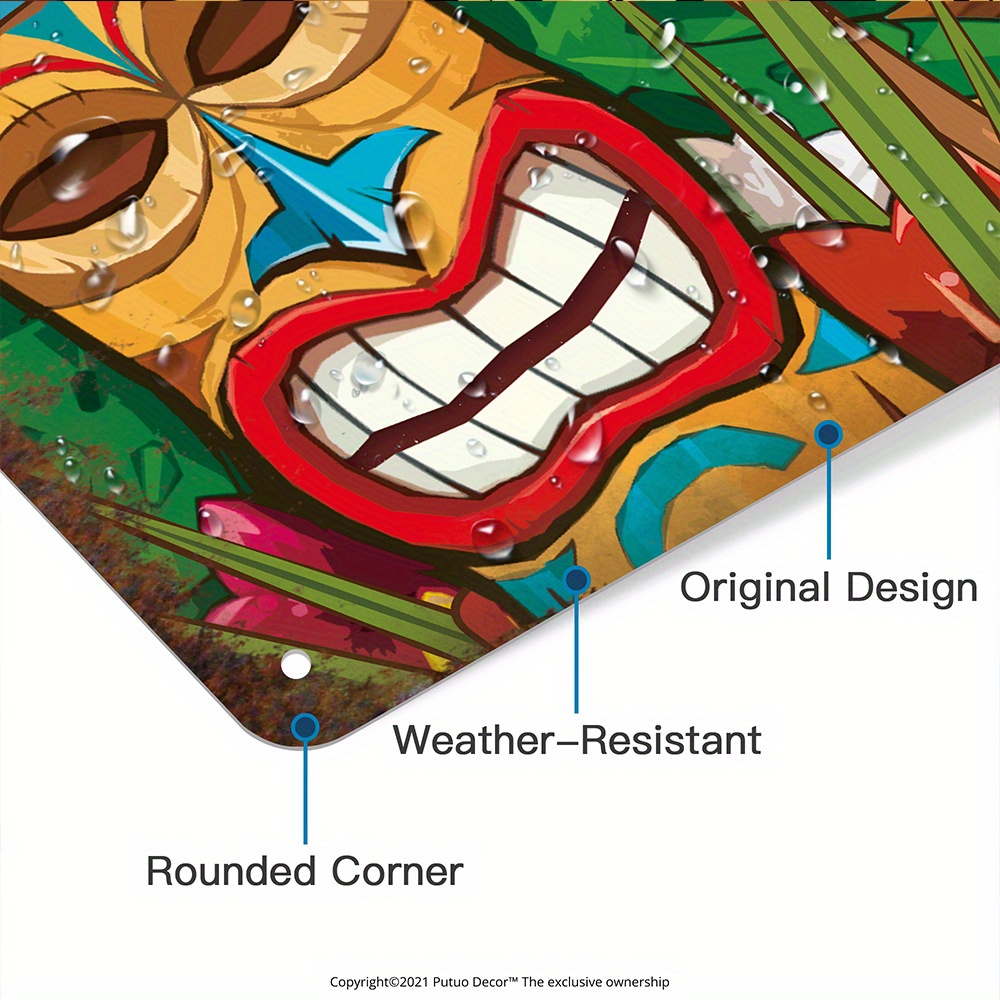 Custom  Decor Tiki Bar Sign, P – обзор и цена Home Bar Accessories
