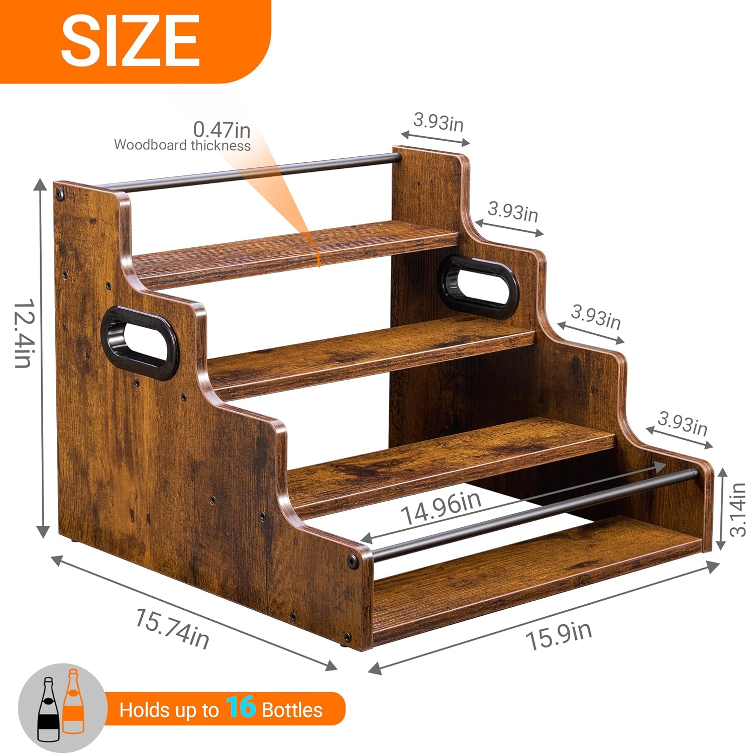 Liquor Bottle Display Shelf, C – обзор и цена Home Bar Shelf