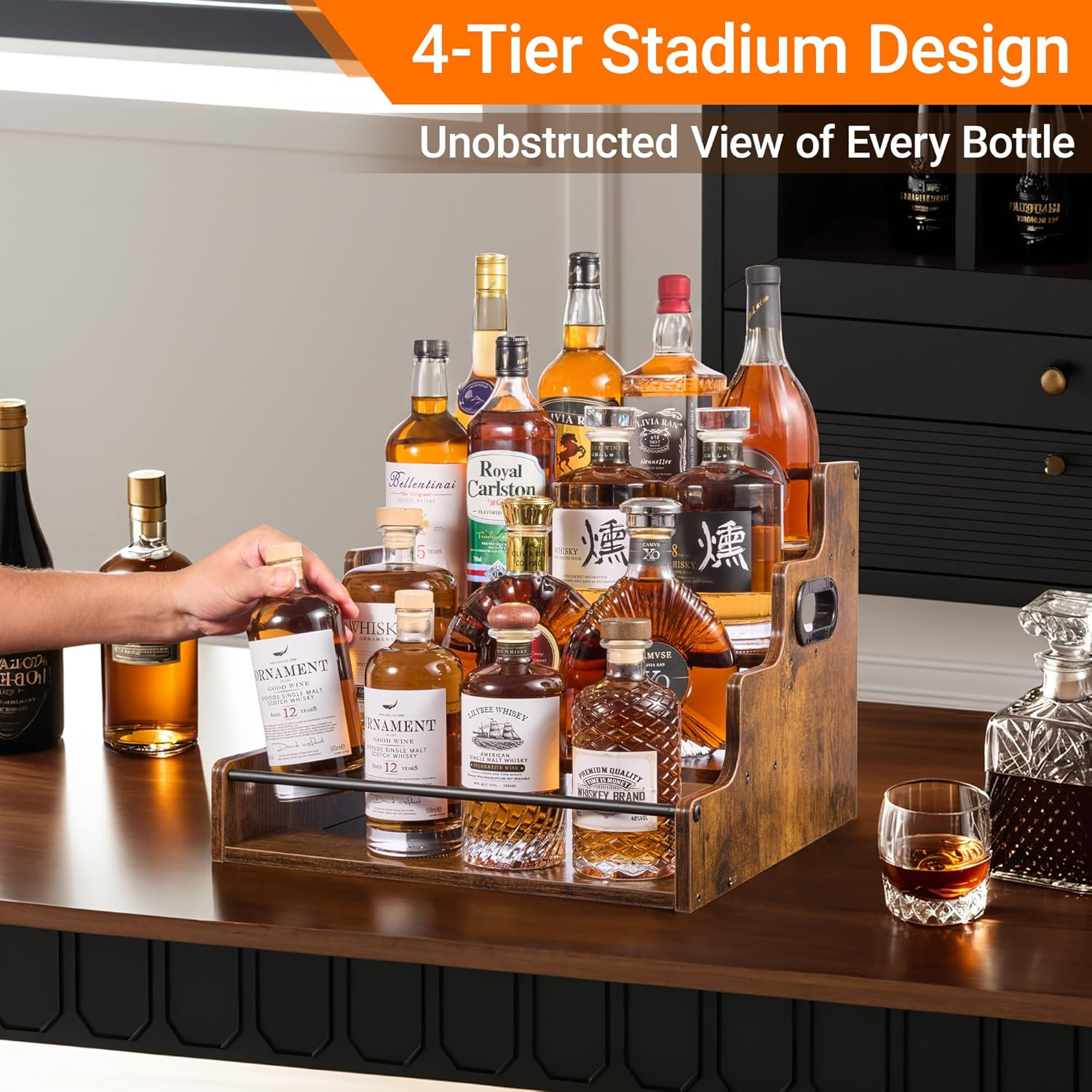 Liquor Bottle Display Shelf, C – обзор и цена Home Bar Shelf