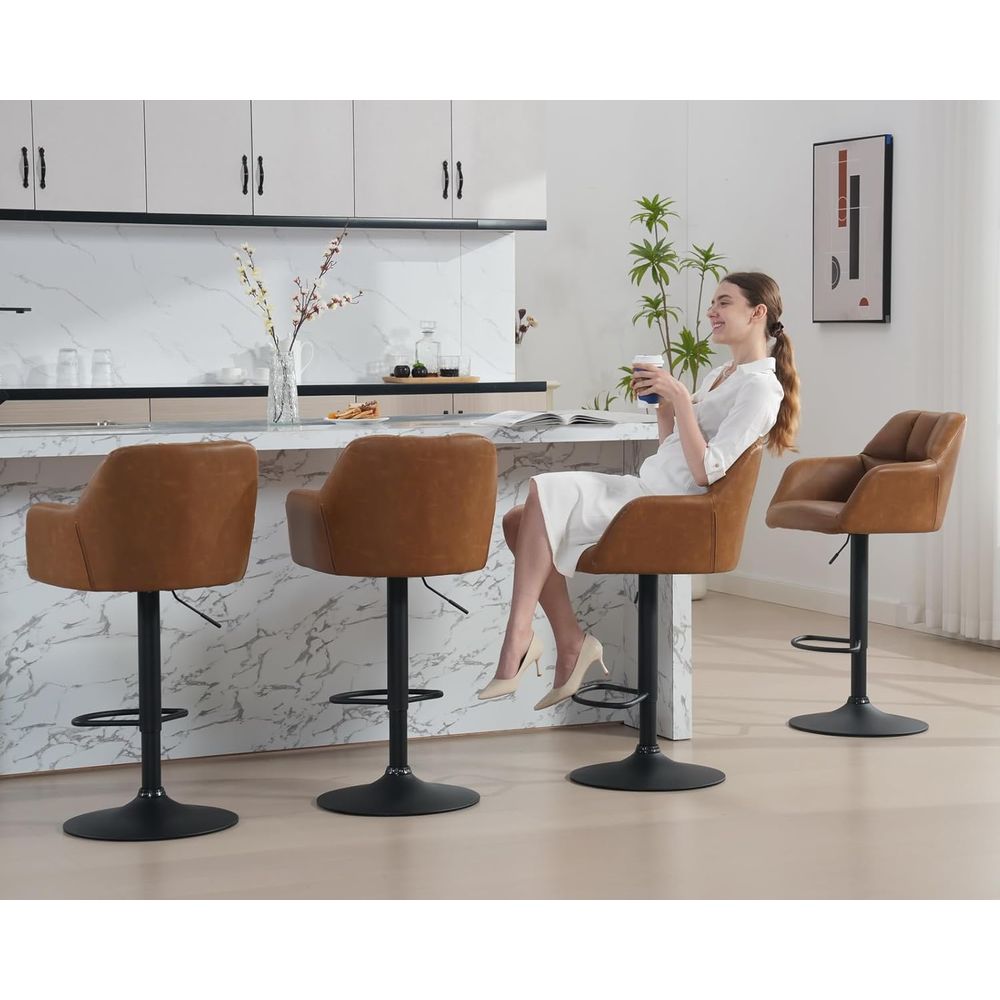 Set of 4 Adjustable Swivel Bar – обзор и цена Home Bar And Counter